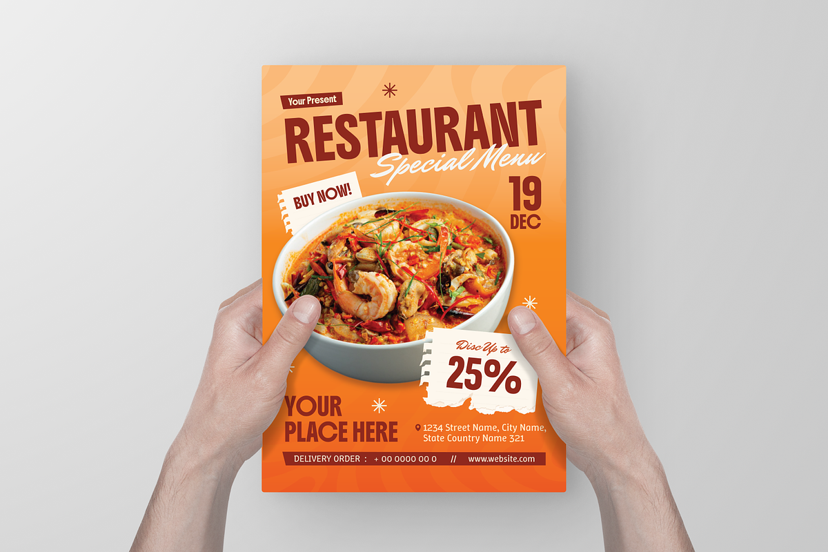 Food Menu Promotion Flyer, a Flyer Template by Annora Studio (Photo 5 of 6)