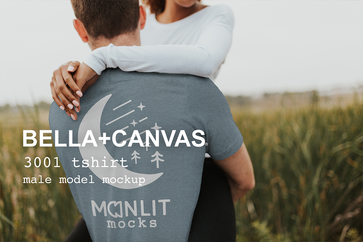 Bella Canvas Backside T-shirt Mockup, a Shirt Mockup by Moonlit Mocks (Photo 1 of 6)