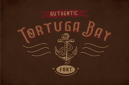 Tortuga Vintage Label Typeface, a Symbol Font by Anton Antipov