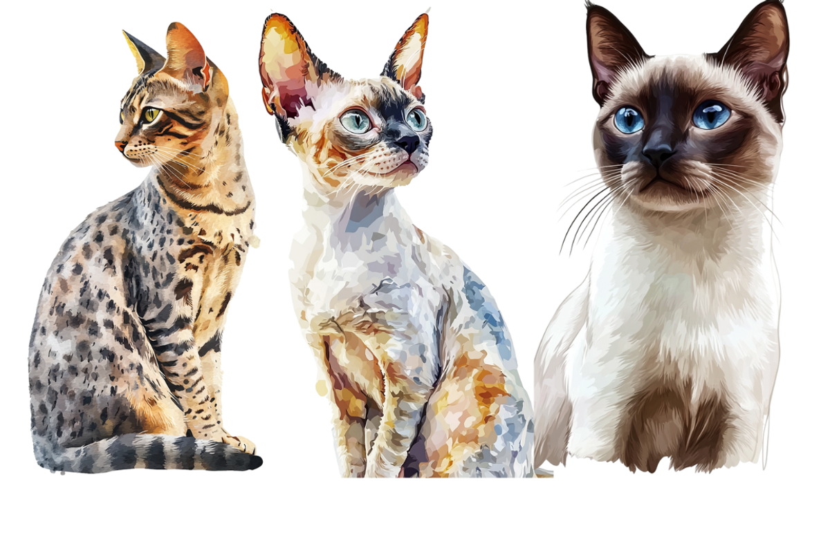 Watercolor Cat Breeds – Volume 1, an Animal Illustration by PrintHaven Designs (Photo 4 of 10)