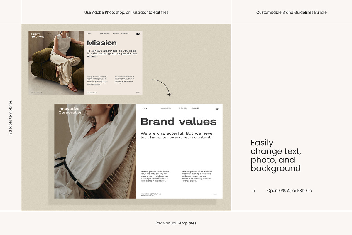 Brand Guidelines Bundle, a Presentation Template by iStar Design (Photo 13 of 13)