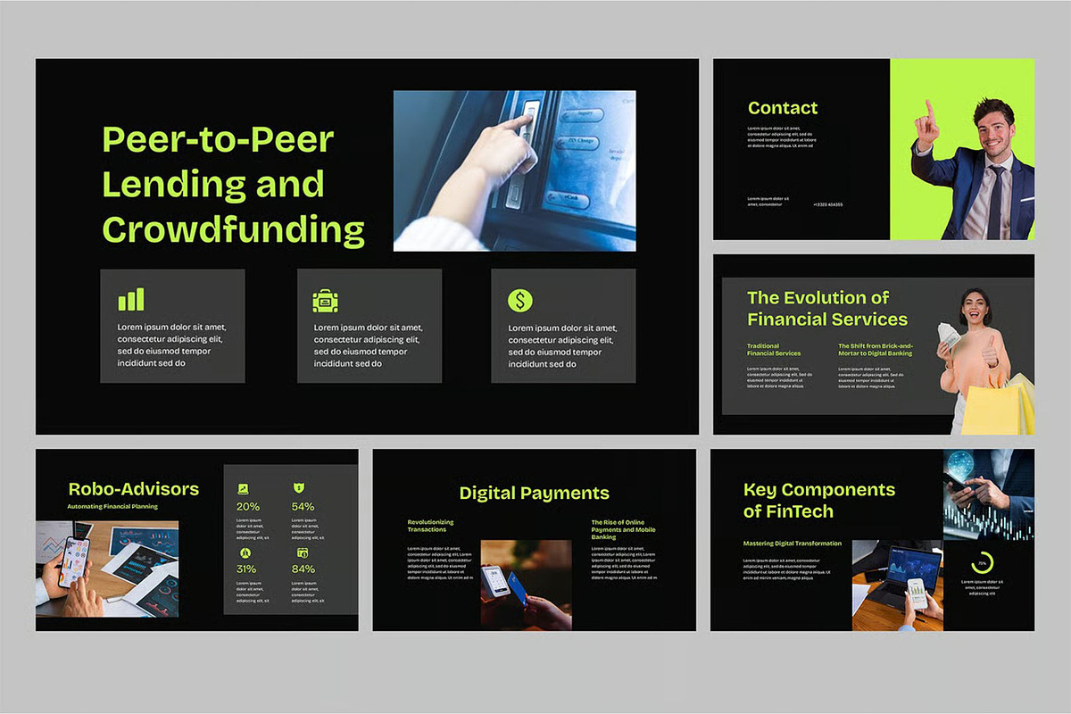 Financial Technology Powerpoint, a Presentation Template by Fit-tee (Photo 2 of 4)