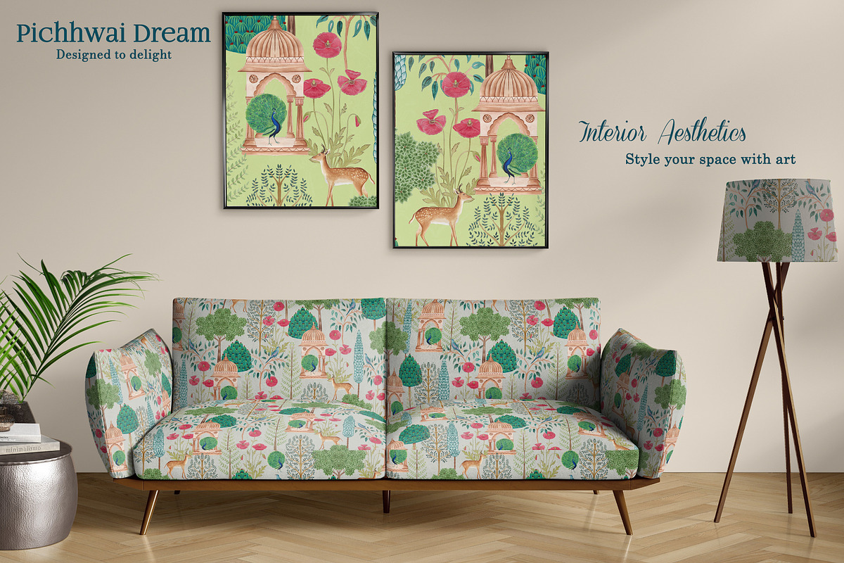 Pichhwai Dream Prints & Patterns, a Pattern Graphic by GND ART STUDIO (Photo 6 of 8)
