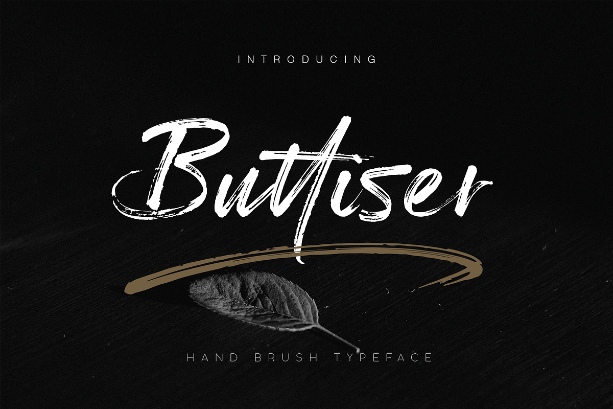 Buttiser Brush Font