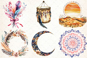 Boho Tribal PNG Set, an Illustration by DreamCafeArt (Thumbnail 4 of 7)