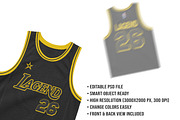 Basketball Jersey kit – Editable PSD, a Shirt Mockup by std.badboy (Thumbnail 4 of 4)