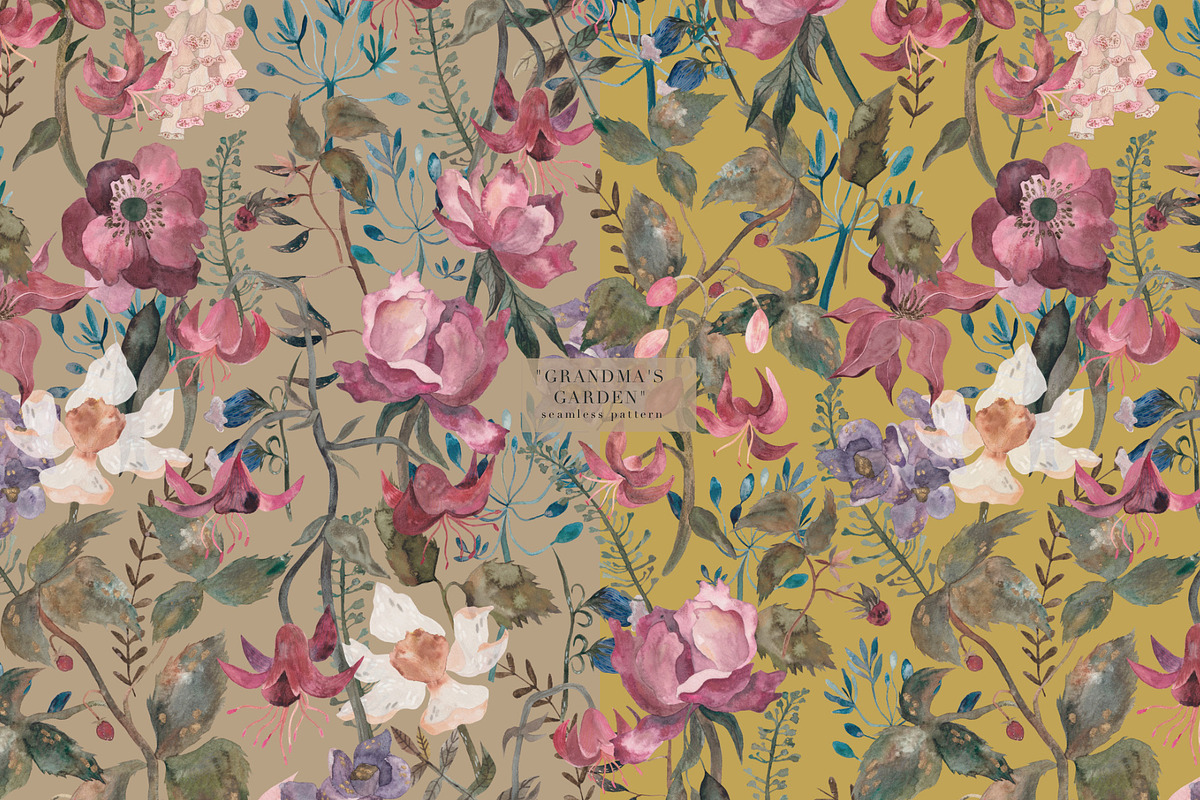 Patterns Grandma's garden, a Pattern Graphic by PASHKOVA (Photo 15 of 16)
