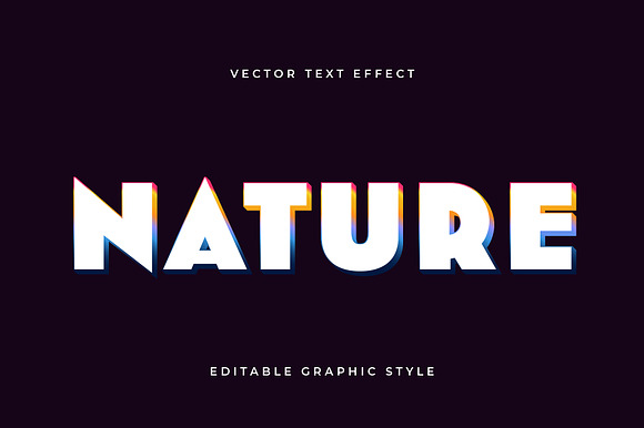 Bold Gradient Edge Text Effect preview 3