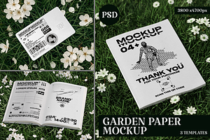 Garden Paper Mockup