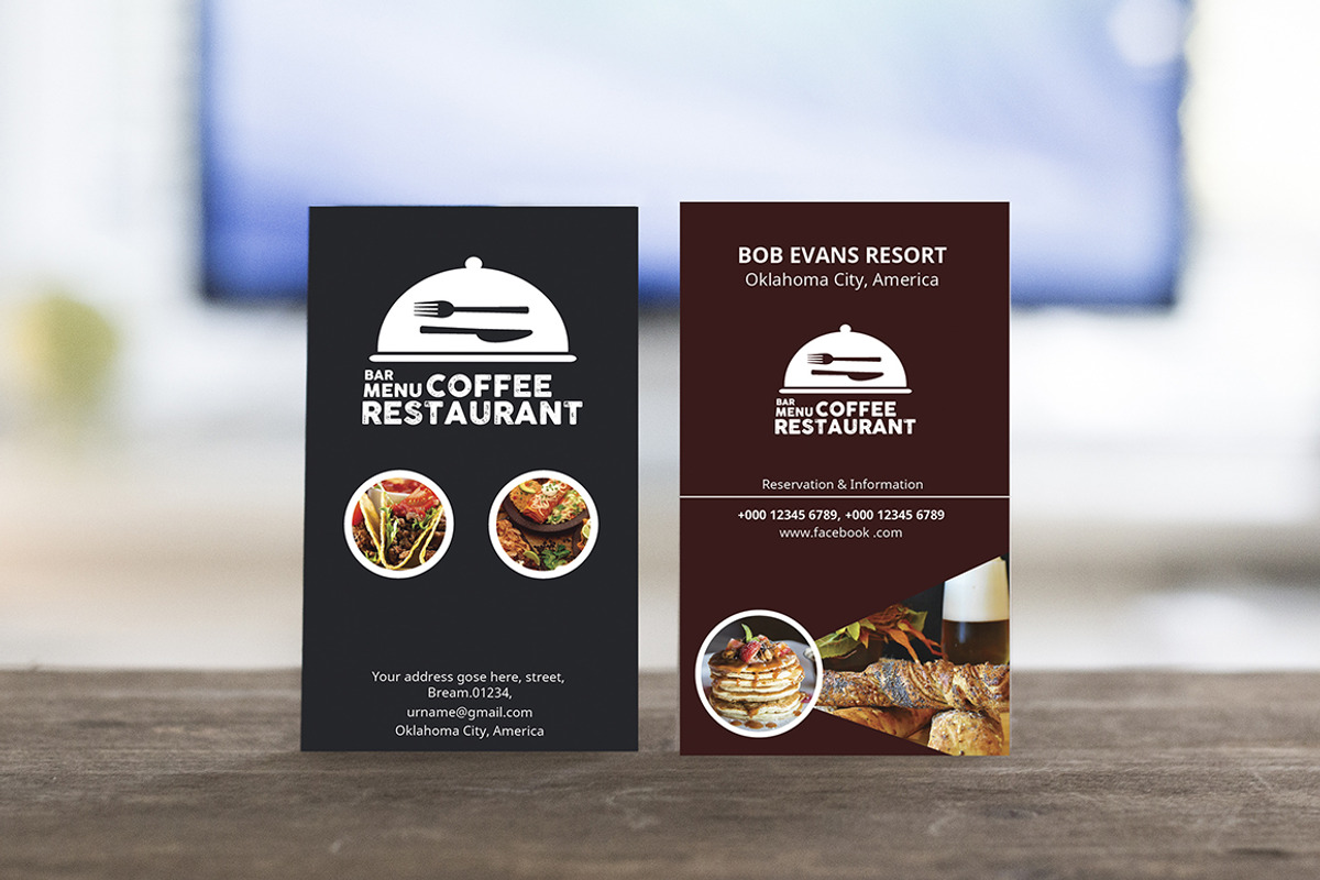 Restaurant Business Card, a Business Card Template by UI_Expert (Photo 2 of 7)