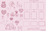 Whimsical Romance. Hand-Drawn Doodle, an Object Graphic by Designwork (Thumbnail 10 of 11)