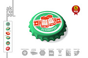 Bottle Cap Mock-Up, a Packaging Mockup by akropol (Thumbnail 4 of 10)