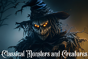 Classical Monsters and Creatures, a Background Graphic by Intellecta Design (Thumbnail 1 of 7)