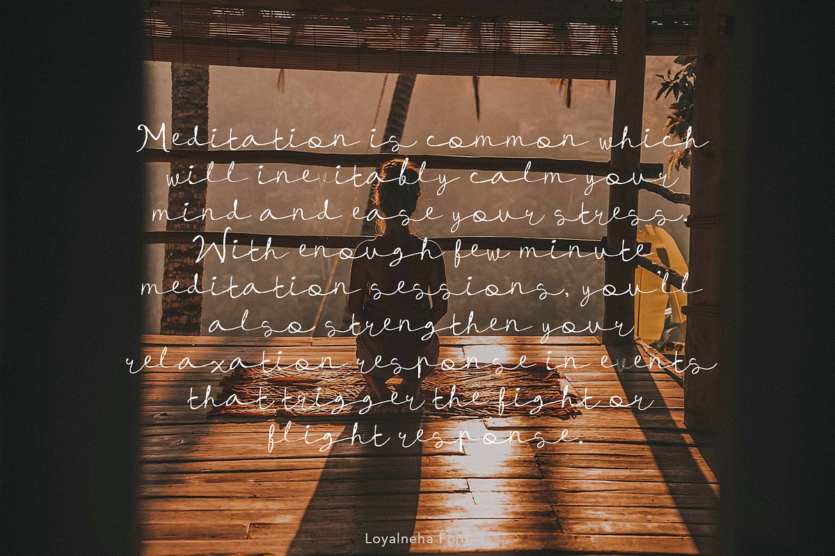 Loyalneha Brush Script, a Script Font by madeDeduk (Photo 8 of 8)