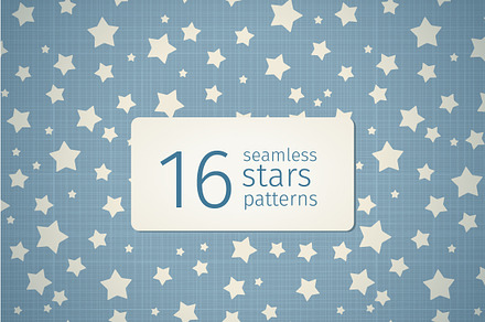 16 seamless stars patterns