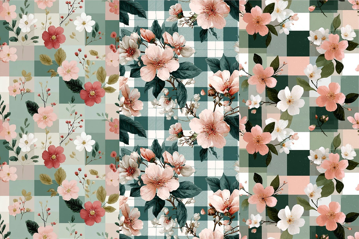 12 Faded Orchard Seamless Patterns, a Pattern Graphic by Inknfolly (Photo 3 of 7)