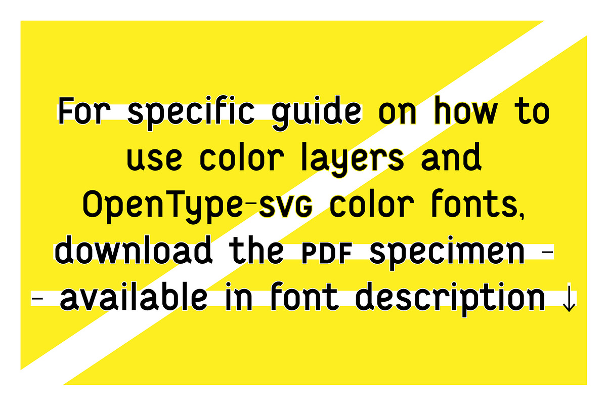 Achtung color font - DIY sub-family, a Font by FONT-Bud (Photo 5 of 14)
