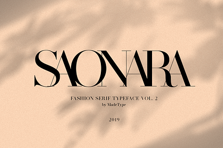 MADE SAONARA, a Serif Font by MadeType