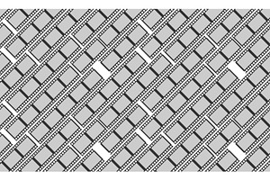 Seamless Pattern With Monochrome Cinema Or Movie Reel On White Background