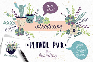 60%OFF Flowers Bundle 480 Elements