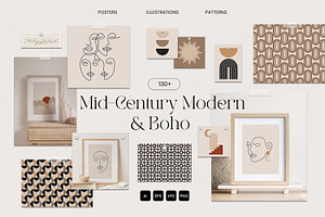 Mid-Century Modern & Boho Set