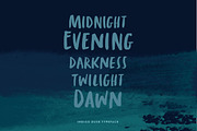 Indigo Dusk, a Script Font by Eva Black Design (Thumbnail 2 of 4)