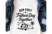 Our 1St Fathers Day SVG PNG, an Object Graphic by EllaMaiyaali (Thumbnail 3 of 6)