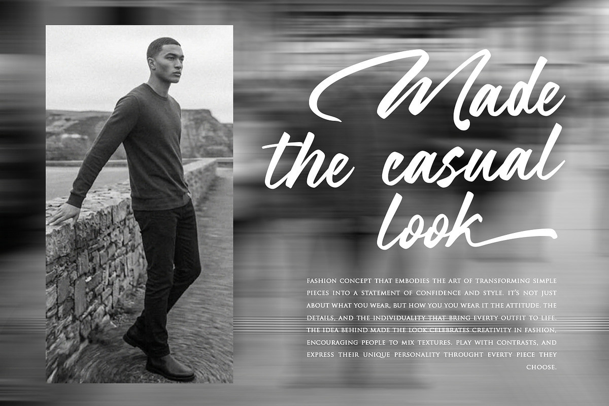 Bigtimes - A Modern Script, a Script Font by khurasan (Photo 4 of 7)