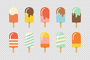 10 Ice Lolly Vector Set, an Object Graphic by MelanthaGraphics (Thumbnail 2 of 2)