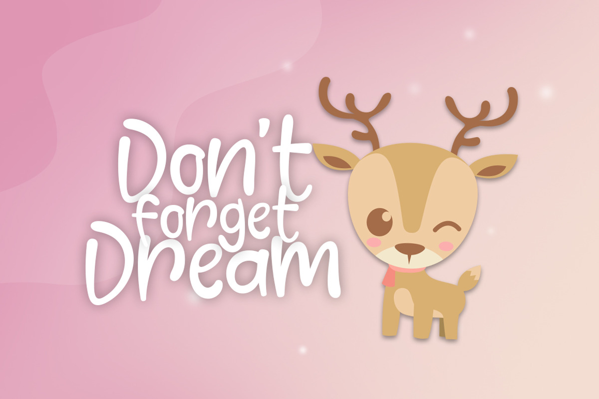 Comet Deer Font + Vector preview 4