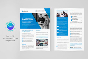 Canva Brochure Case Study Template, a Brochure Template by DesignOriel