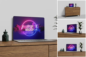 Laptop Mockup, a Wearable Device Mockup by MrLetters