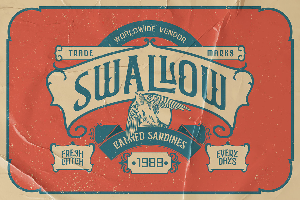 Young Fighter Vintage Display, a Serif Font by alit design (Photo 5 of 21)