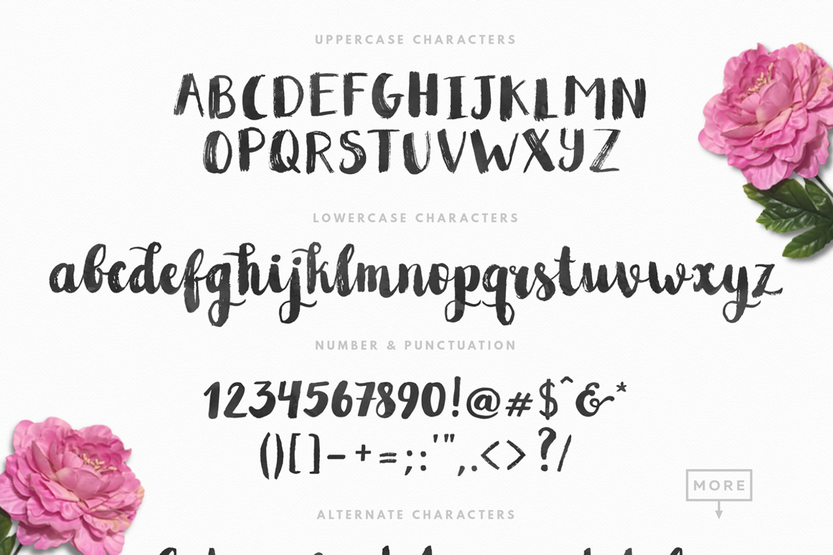 Sparkles Font preview 2