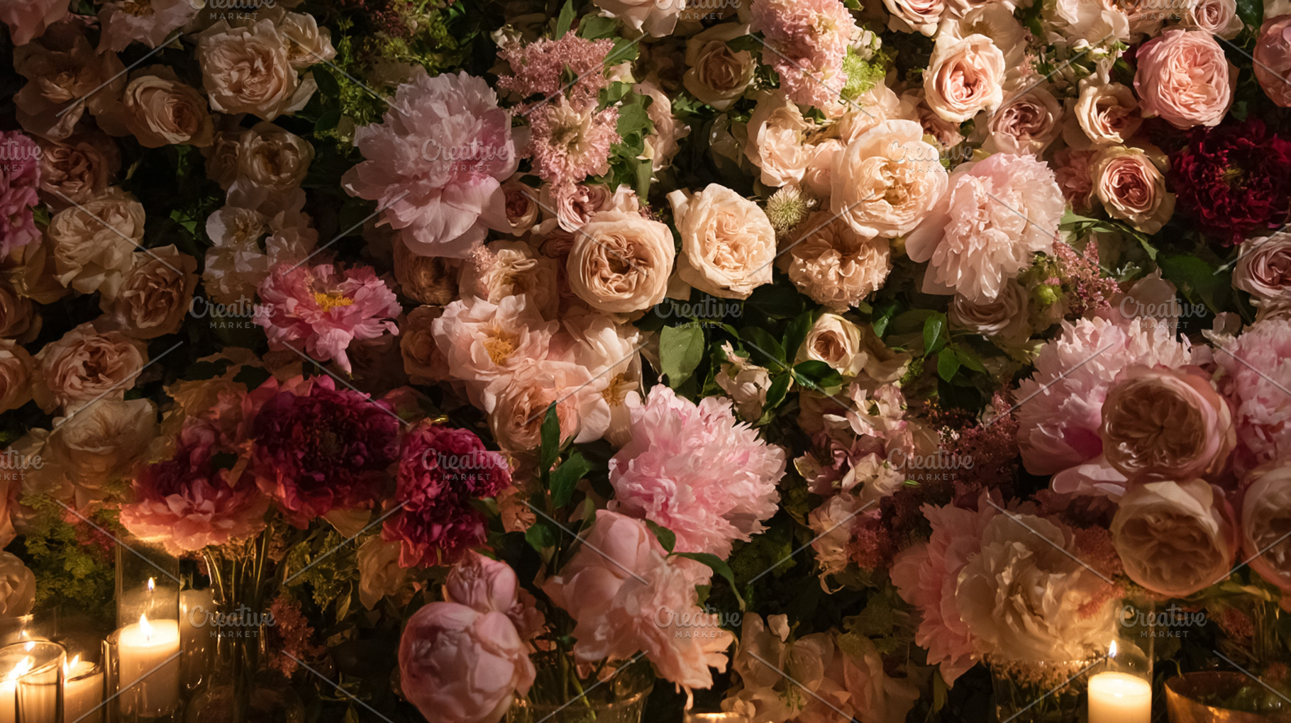 Country cottage garden with pathway, seasonal flowers, manicured, a Nature Photo by Studio ANNA