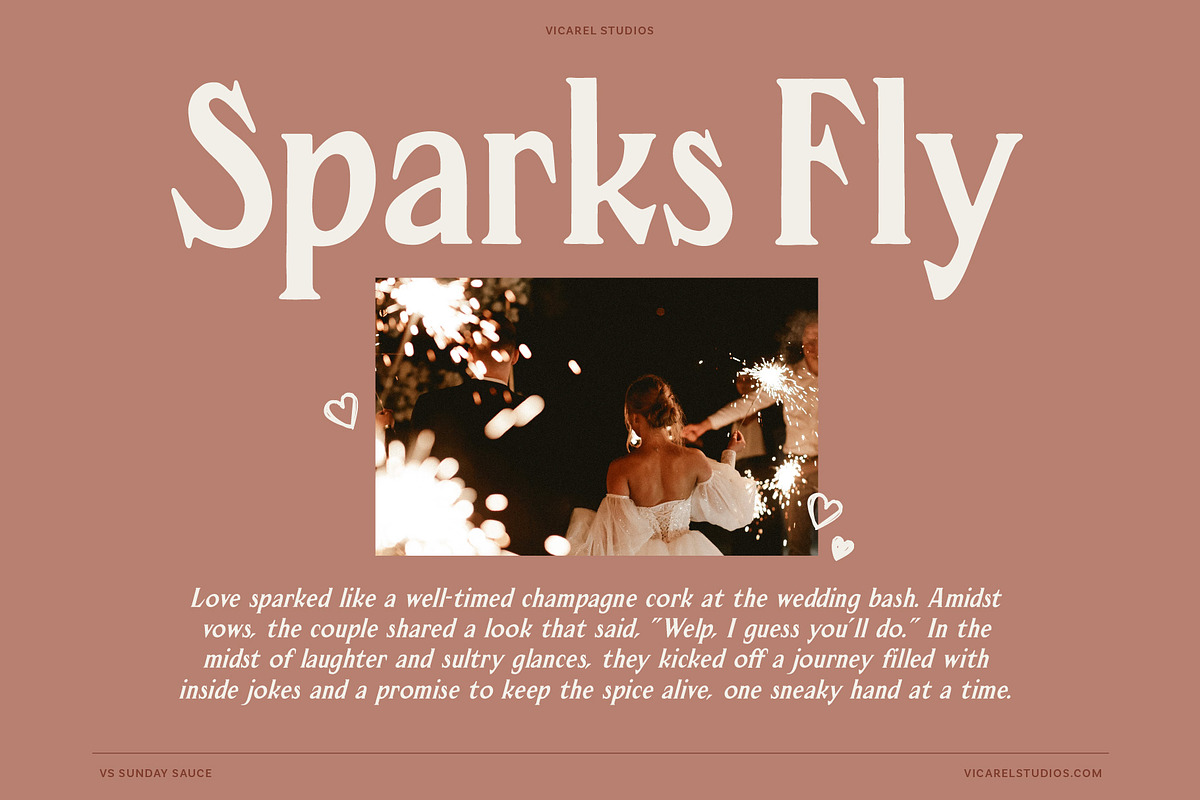 Sunday Sauce, Nostalgic Vintage Font, a Serif Font by Vicarel Studios (Photo 11 of 16)