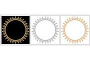Vintage Big Set of Round Vector, a Decorative Illustration by FineArtStudio (Thumbnail 1 of 3)