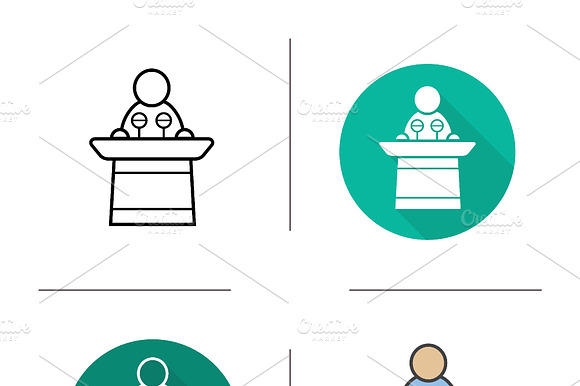 Speaker Icons. Vector