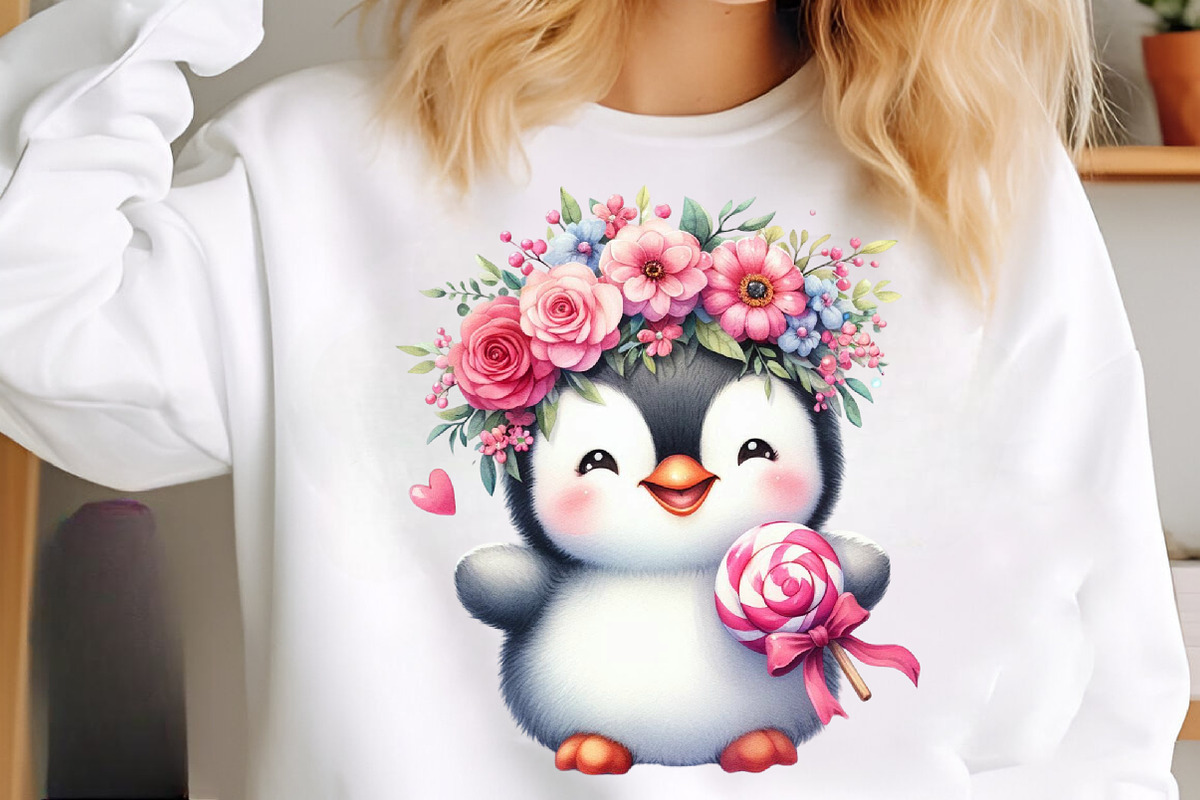 Penguin Valentine's Day Clipart, an Illustration by SinaCreation (Photo 5 of 11)