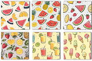 Hand Drawn Summer Seamless Pattern, an Illustration by OK Design (Thumbnail 3 of 3)