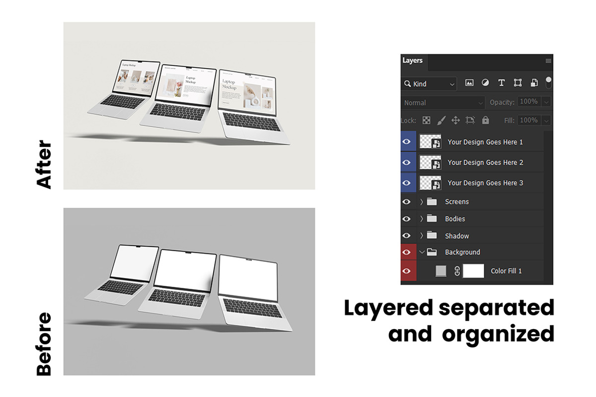 Minimalist Laptop Screen Mockup, a Mockup by My Code Std (Photo 6 of 6)