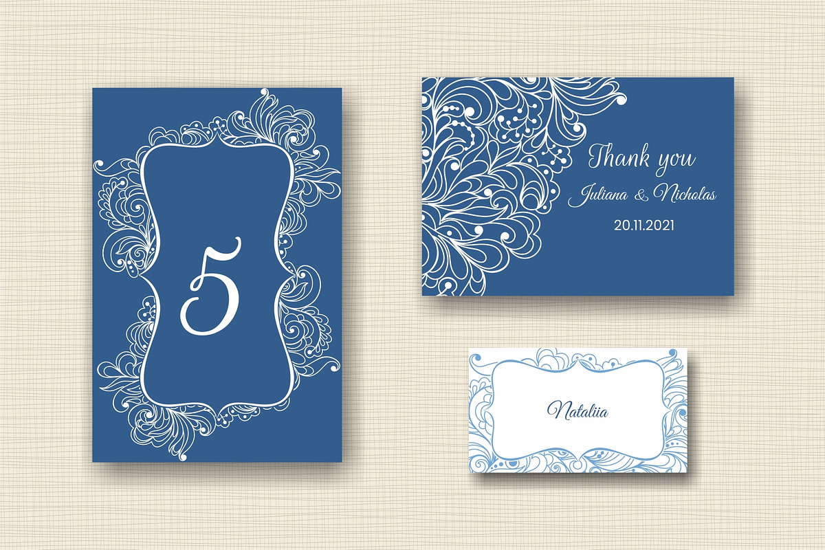 Wedding Invitation set, an Invitation Template by NataLito (Photo 4 of 5)