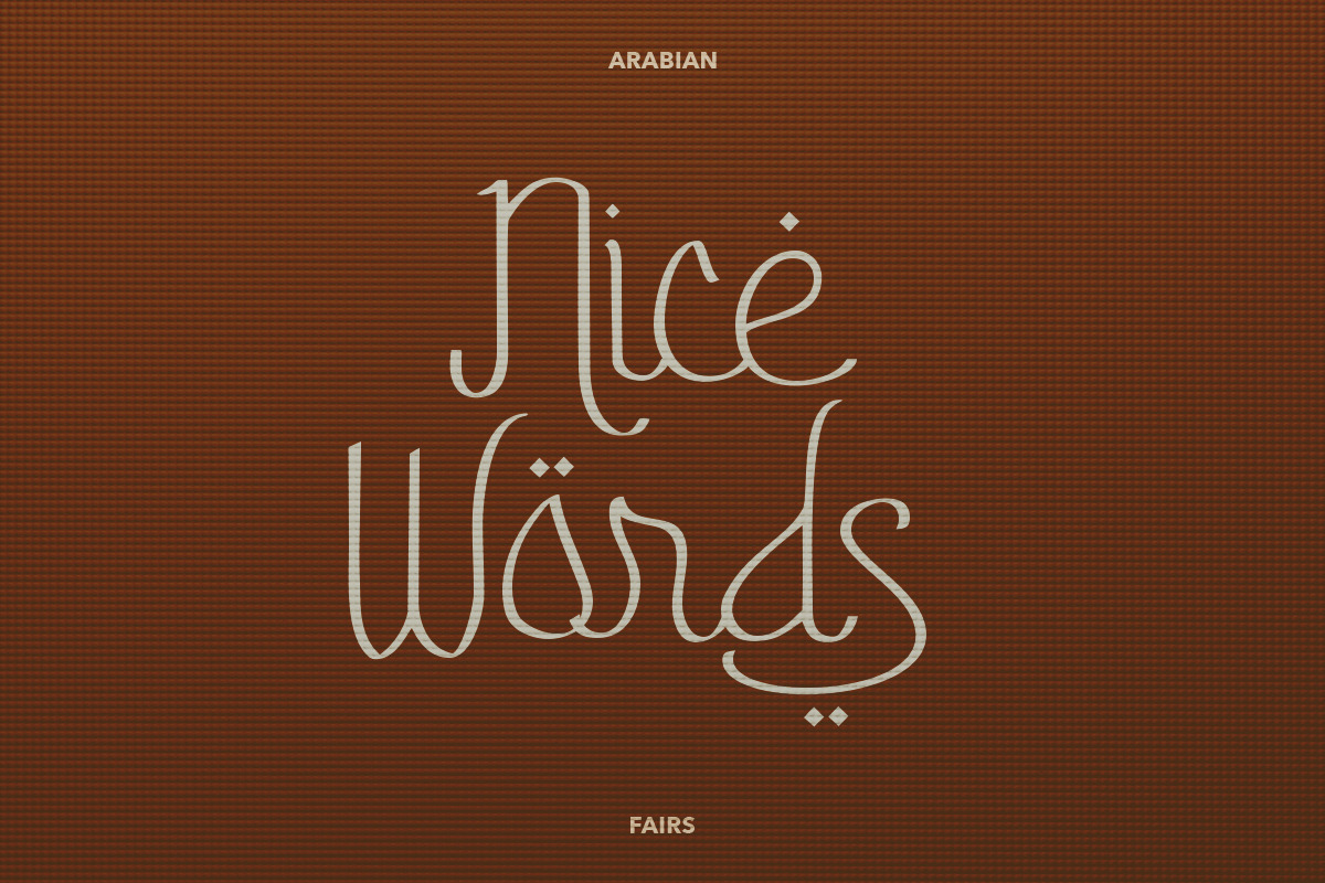 Arabian Fairs - Fauxlang Arabic Font, a Font by Bale Type (Photo 10 of 12)