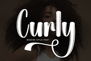 Curly | Script Font, a Handwritten Font by Scratchones (Thumbnail 1 of 8)