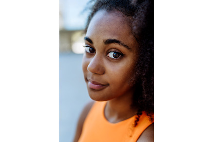 Portrait of young multiracial girl, a Person Photo by HalfPoint