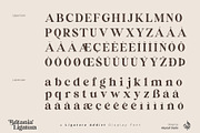 Britania Ligatura, a Font by Aluyeah Studio (Thumbnail 12 of 16)