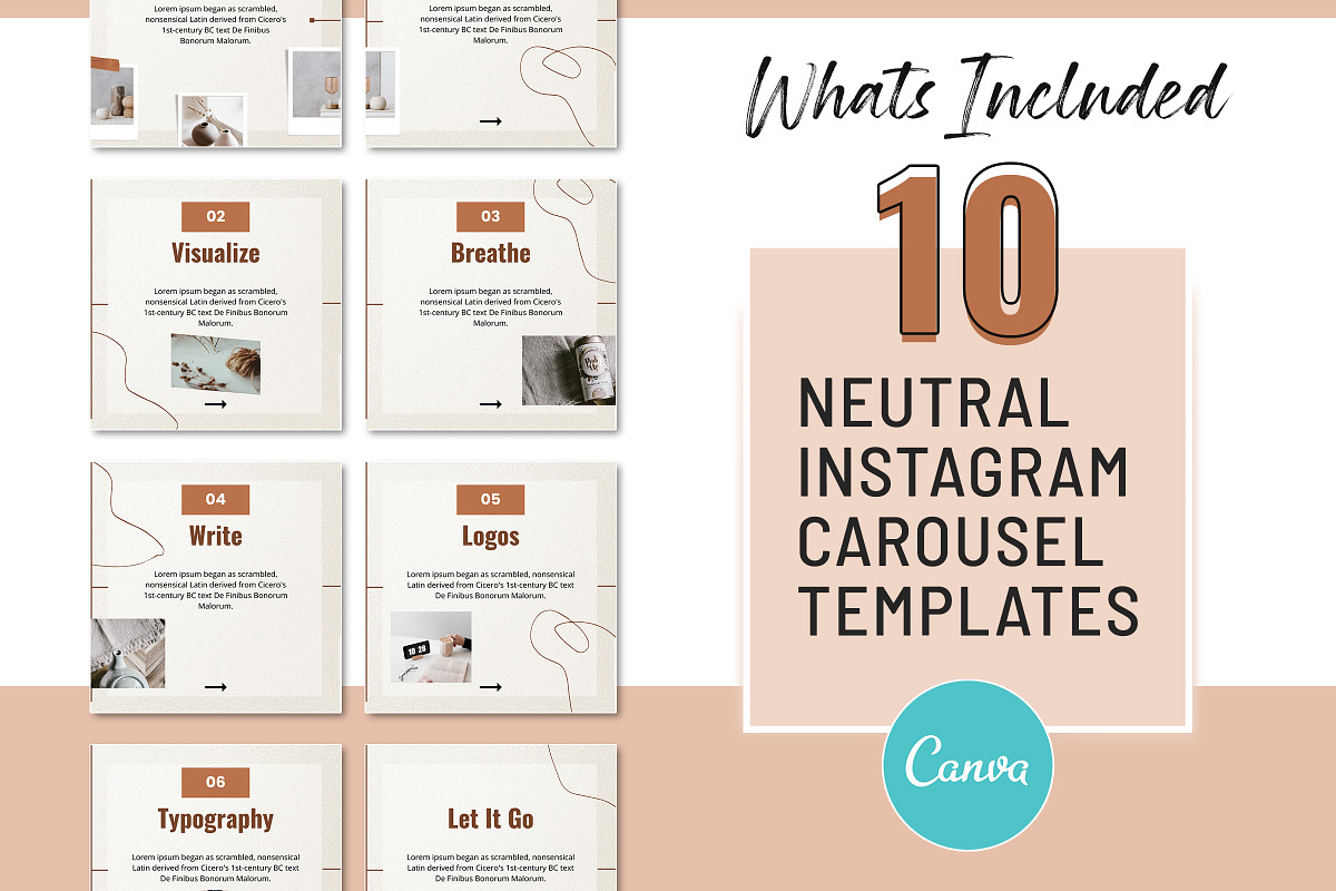 Neutral Marketing Carousel Template
