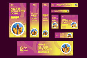 Fashion Sale Web Banner Ads, a Social Media Template by CreativeShaper