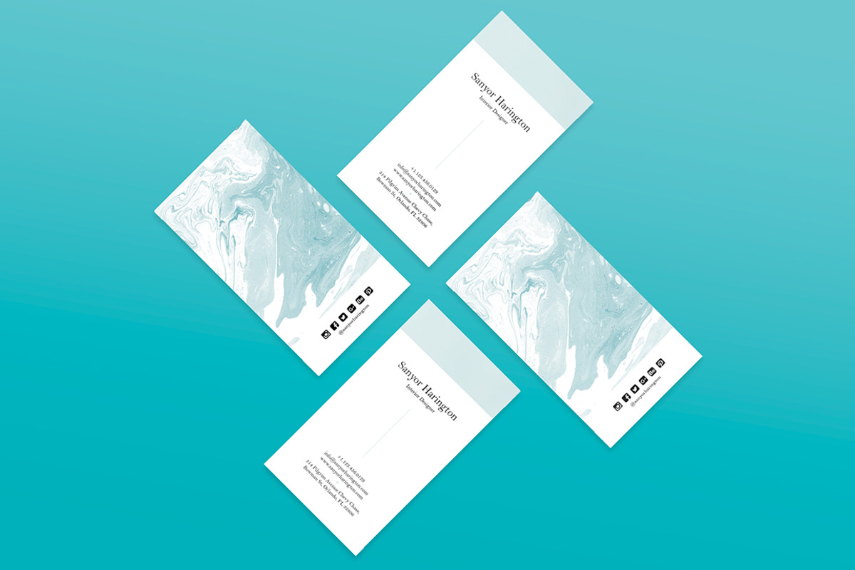 Modern Minimal Business Card, a Business Card Template by GraphicsEgg (Photo 3 of 3)