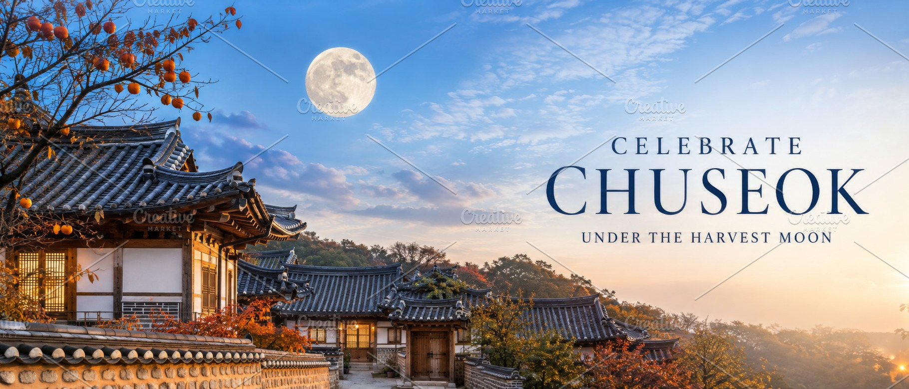 Chuseok celebration with traditional, a Photo by Dvoevnore photos